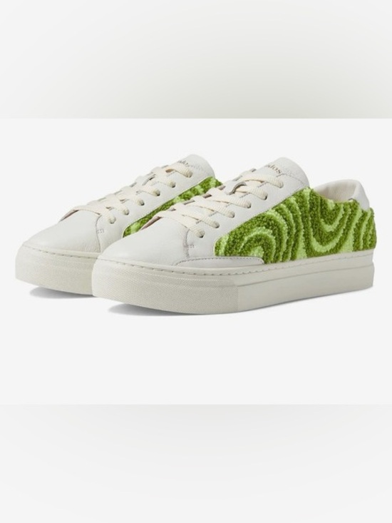 Soludos Shoes - Soludos Ibiza Platform Psychedelic Spiral sneakers in Forest Green New Size 5